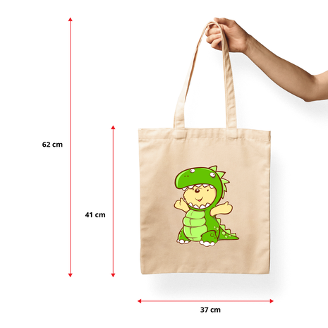 Ajooba Canvas Bag-Dino Costume