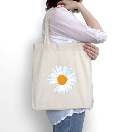 Ajooba Canvas Bag-Blooming flower