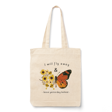 Ajooba Canvas Bag-I Will Fly Away