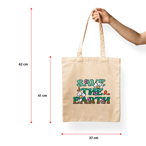 Ajooba Canvas Bag-Save The Earth