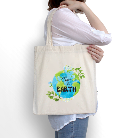 Ajooba Canvas Bag-Save Our Earth