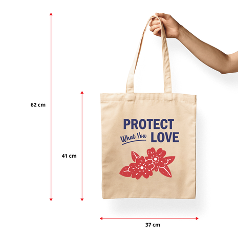 Ajooba Canvas Bag-Protect Love