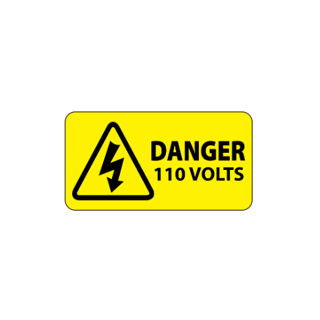 ​Danger 110 Volts Labels 50x25mm