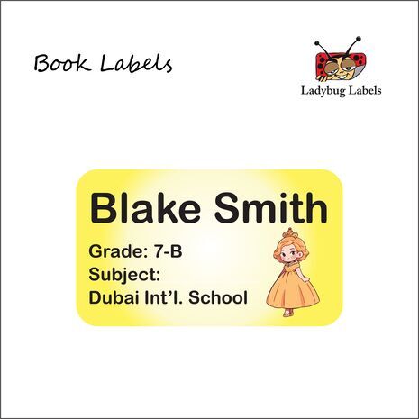 Elegant Princess-Pack of 40 Book Labels