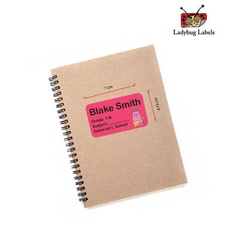 Lazy Cat-Pack of 40 Book Labels