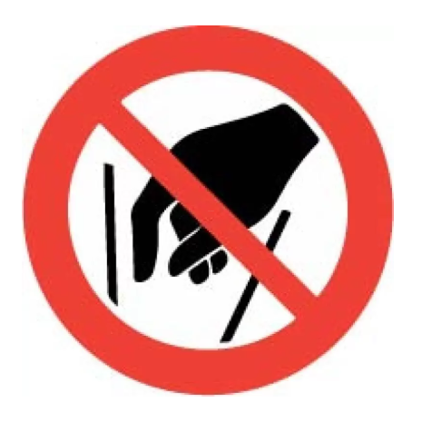 No Reaching In Labels 100mm