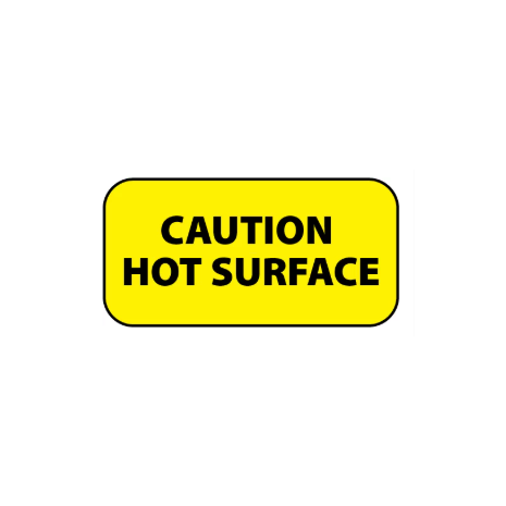 ​Caution Hot Surface Labels 20x10mm