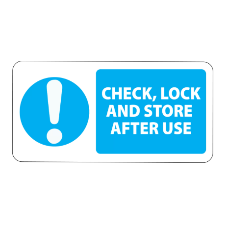 ​Check, Lock & Store Labels