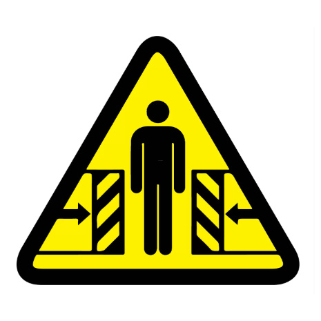 ​Crushing By Moving Parts Warning Labels