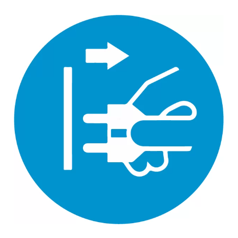 ​Disconnect Mains Plug From Electrical Outlet Labels