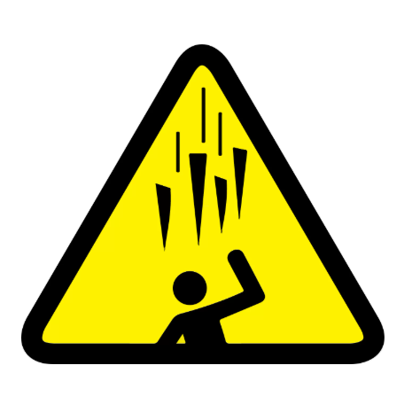 ​Falling Ice Spikes Warning Labels