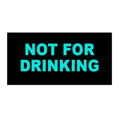 ​Not For Drinking Labels 50x25mm