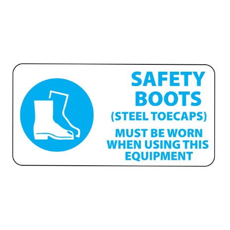 ​Safety Boots Must Be Worn Labels