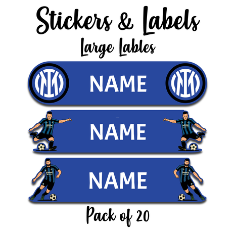 Ajooba - Football- Blue02 Personalized Labels -Value pack of 108 labels
