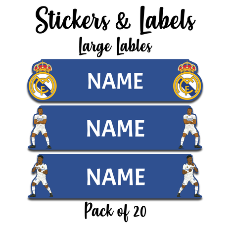Ajooba - Football- Blue01 Personalized Labels -Value pack of 108 labels