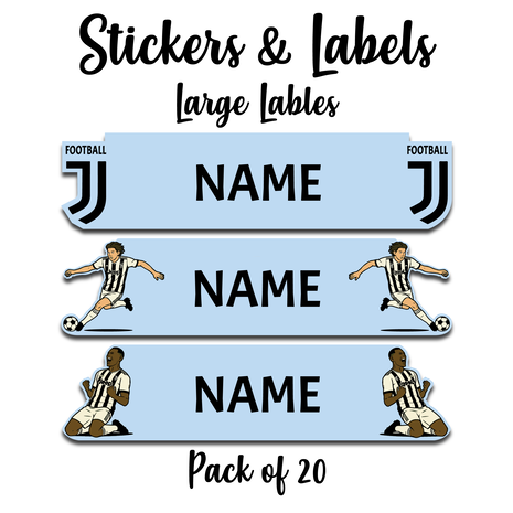 Ajooba - Football- Blue01 Personalized Labels -Value pack of 108 labels