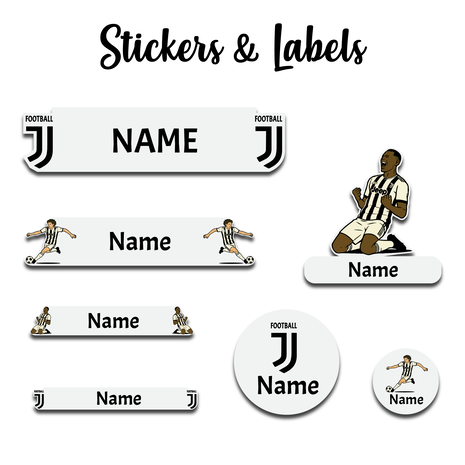 Ajooba - Football- White04 Personalized Labels -Value pack of 108 labels