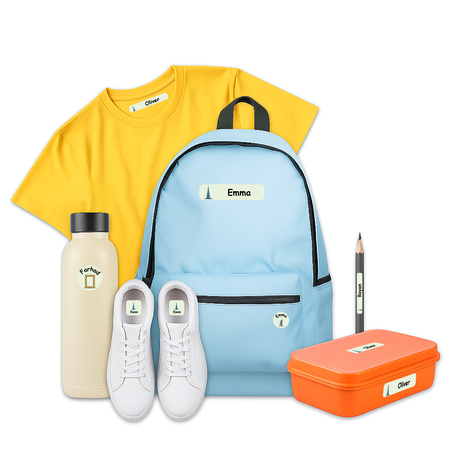 Ajooba - Dubai Light Green Personalized Labels -Value pack of 108 labels