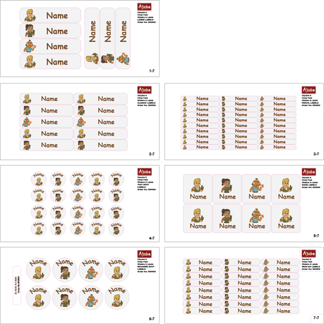 Ajooba - Battle Video Game Gray Personalized Labels -Value pack of 108 labels