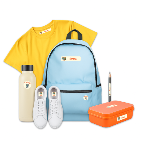 Ajooba - Vedio Game light yellow Personalized Labels -Value pack of 108 labels