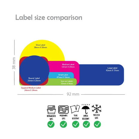 Ajooba - Cricket Light Purple01 Personalized Labels -Value pack of 108 labels