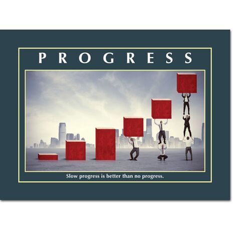 Motivational Print Slow progress MP AS 7715