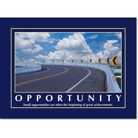 Motivational Print Small opportunities MP AS 7724