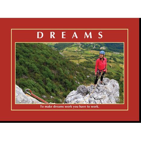 Motivational Print To make dreams work MP AS 7729