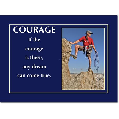 Motivational Print If the courage MP AS 7739