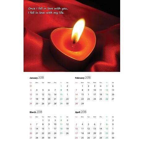 Husband - Personalised Sentimental Wall Calendar