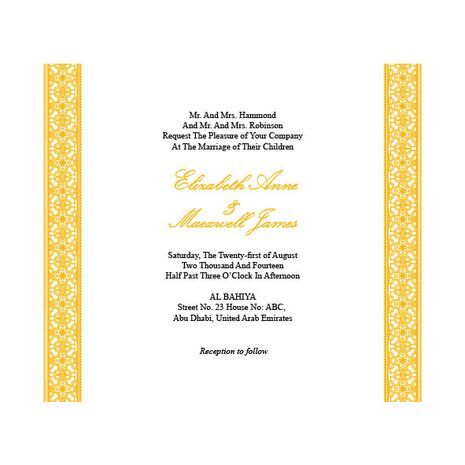 Wedding Invitation Card WIC 7816