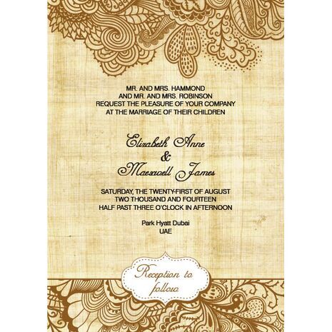 Wedding Invitation Card WIC 7820
