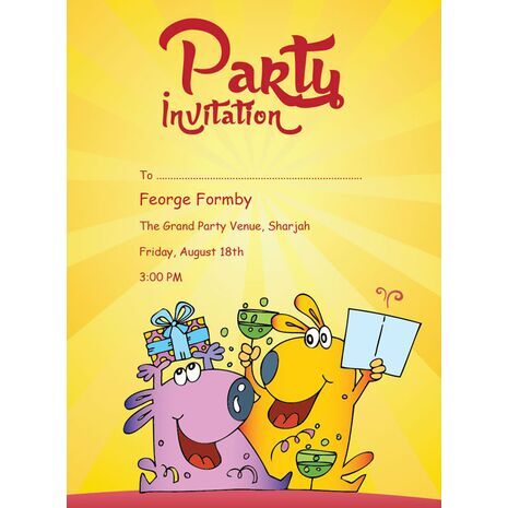 Kids Party Invitation 009