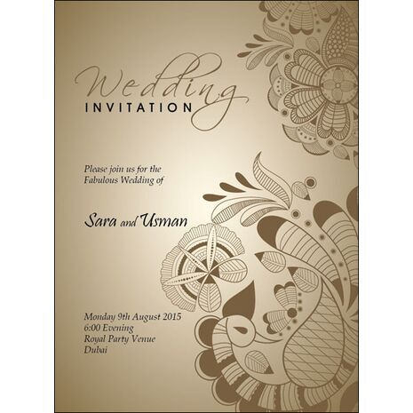 Wedding Invitation Card WIC 7861