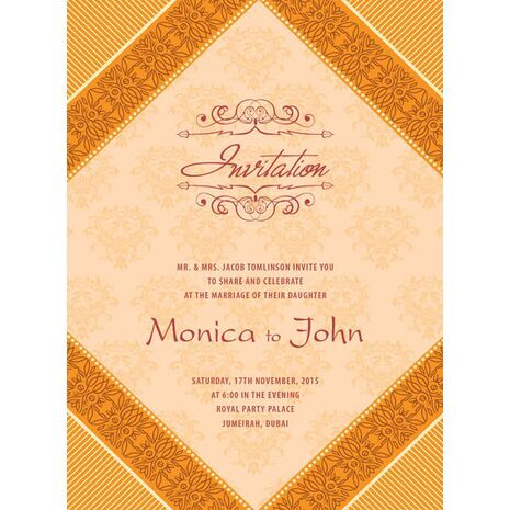 Wedding Invitation Card WIC 7876