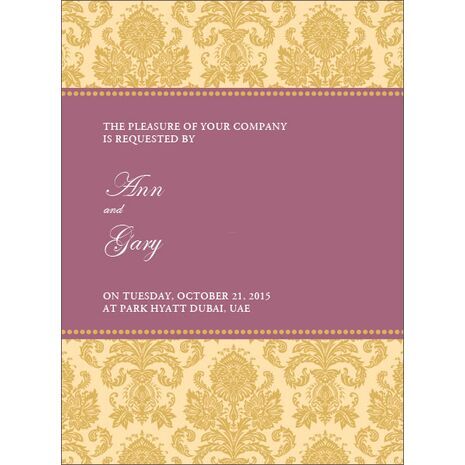 Wedding Invitation Card WIC 7885