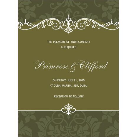 Wedding Invitation Card WIC 7905