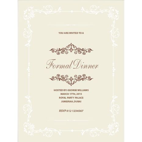 Formal Invitation Card FIC 3316