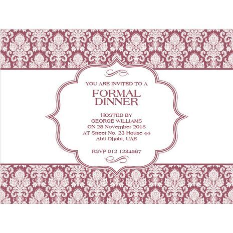 Formal Invitation Card FIC 3349