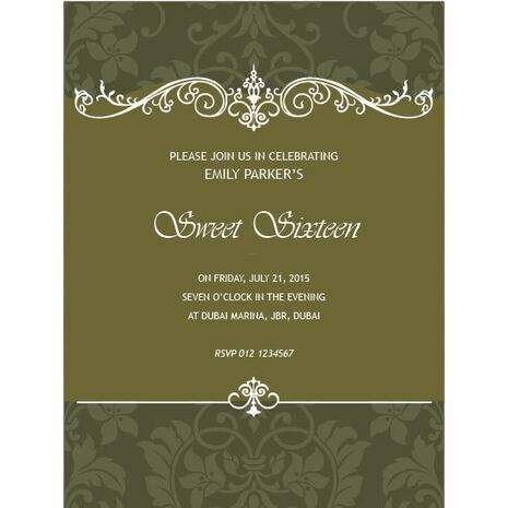 Formal Invitation Card FIC 3361