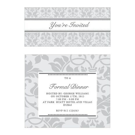Formal Invitation Card FIC 3363