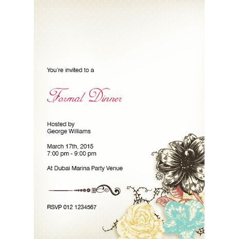 Formal Invitation Card FIC 3367