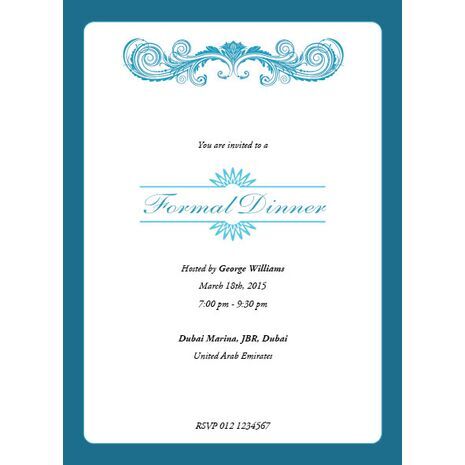 Formal Invitation Card FIC 3373
