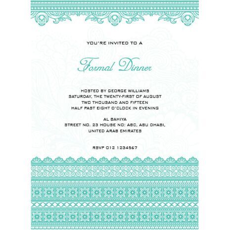 Formal Invitation Card FIC 3376
