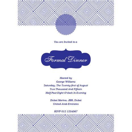 Formal Invitation Card FIC 3382