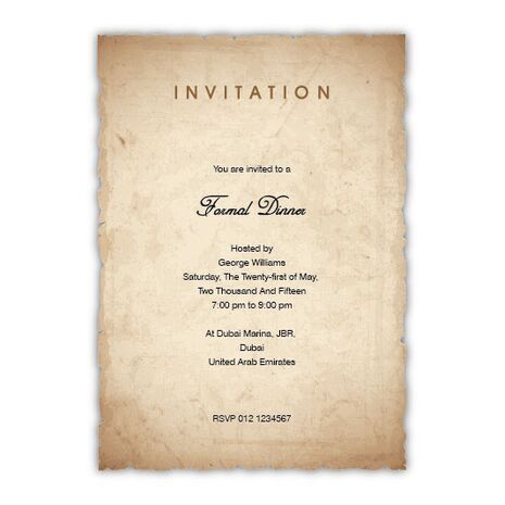 Formal Invitation Card FIC 3385