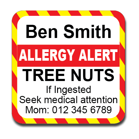 Allergy Label ST AL 005