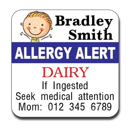 Allergy Label ST AL 013