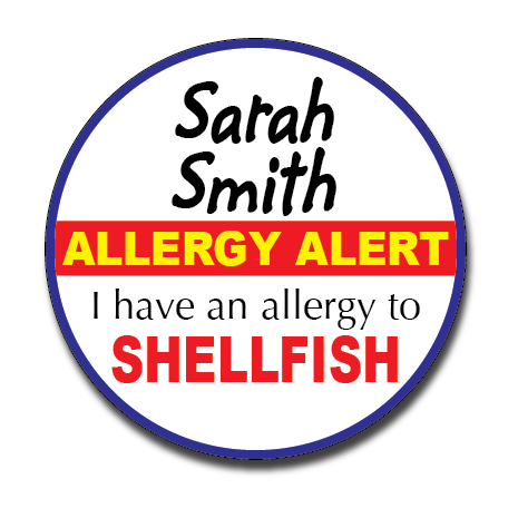 Allergy Label ST AL 016