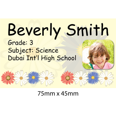 Personalised School Book Label PS BL 0197